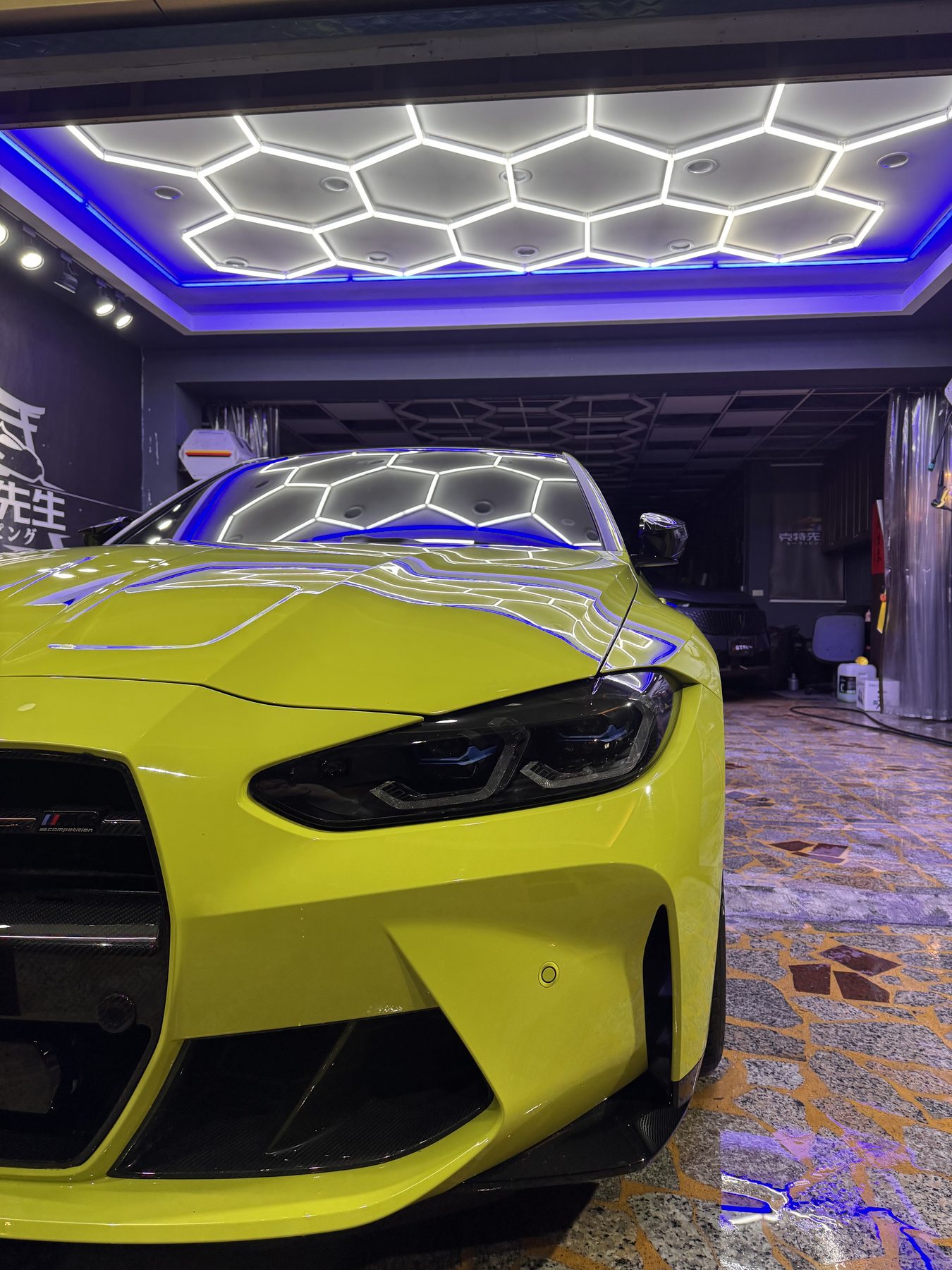 萊姆黃 BMW M4 Competition 車體美研護理完工實拍